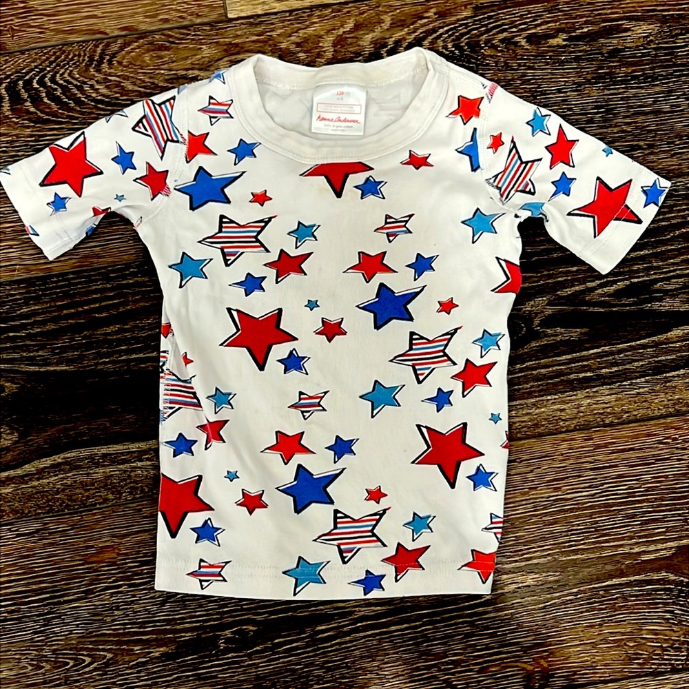 Pajama top (only) star spangled size 5